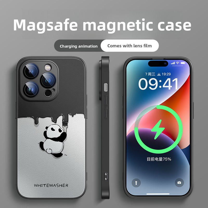 Voltique Hub Panda Series Magnetic Case: Cute MagSafe-Compatible Design for iPhone 14-16 | Wireless Charging & Protective