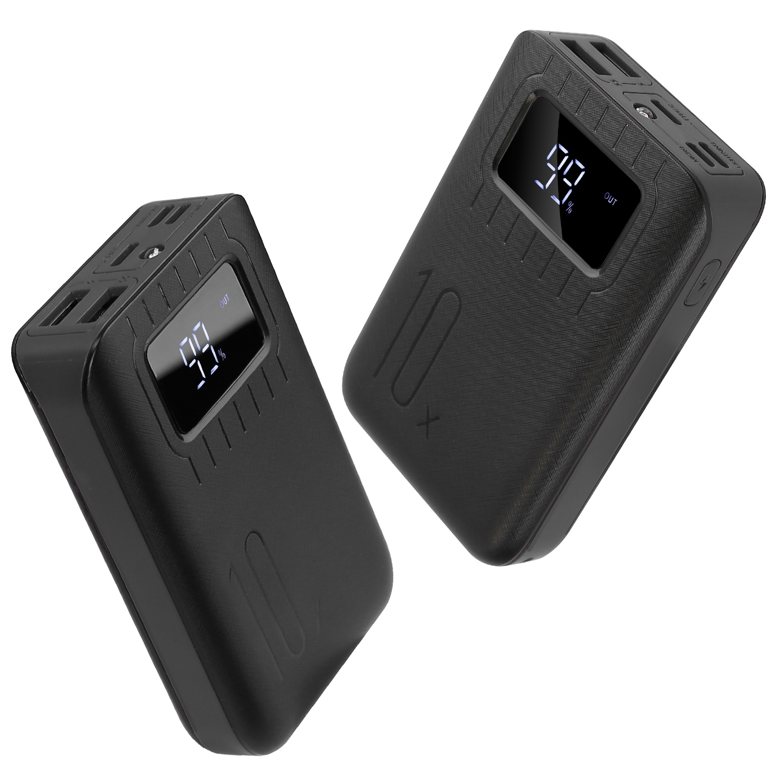 10,000mAh Power Bank with LCD Display & Dual Ports | Compact Portable Charger for iPhone | Fast USA Shipping
