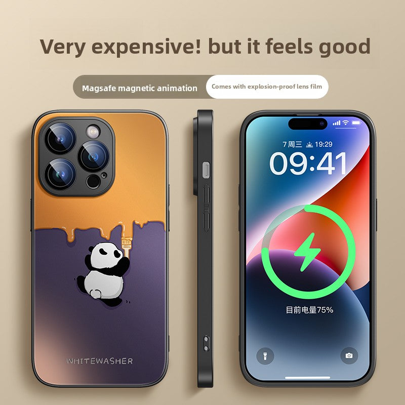 Voltique Hub Panda Series Magnetic Case: Cute MagSafe-Compatible Design for iPhone 14-16 | Wireless Charging & Protective