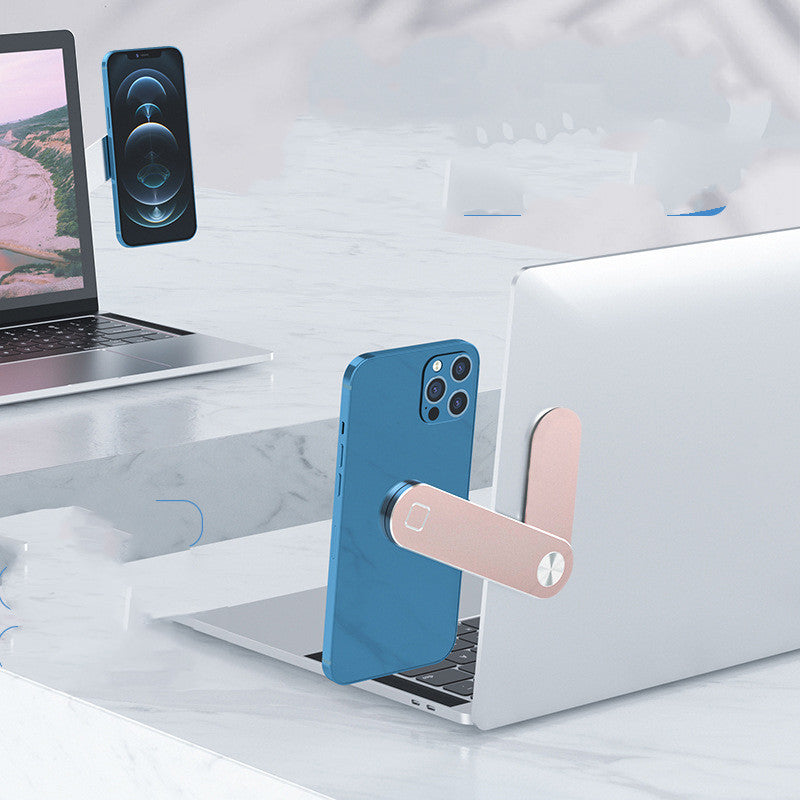 Voltique Hub Metal Expansion Phone Holder - Magnetic Portable Stand for Desk, Lazy Bracket for Office, Home, Car | Black, Silver, Blue, Pink