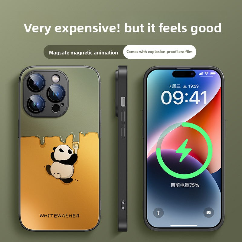 Voltique Hub Panda Series Magnetic Case: Cute MagSafe-Compatible Design for iPhone 14-16 | Wireless Charging & Protective