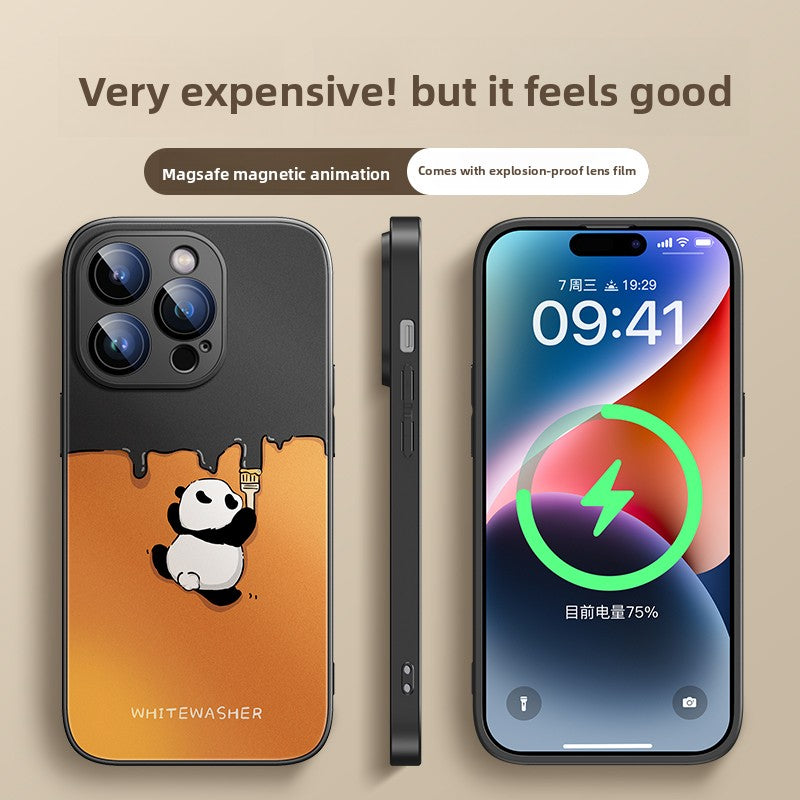 Voltique Hub Panda Series Magnetic Case: Cute MagSafe-Compatible Design for iPhone 14-16 | Wireless Charging & Protective