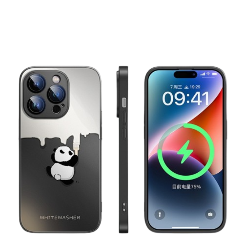 Voltique Hub Panda Series Magnetic Charging Case for iPhone with cute panda design and MagSafe compatibility