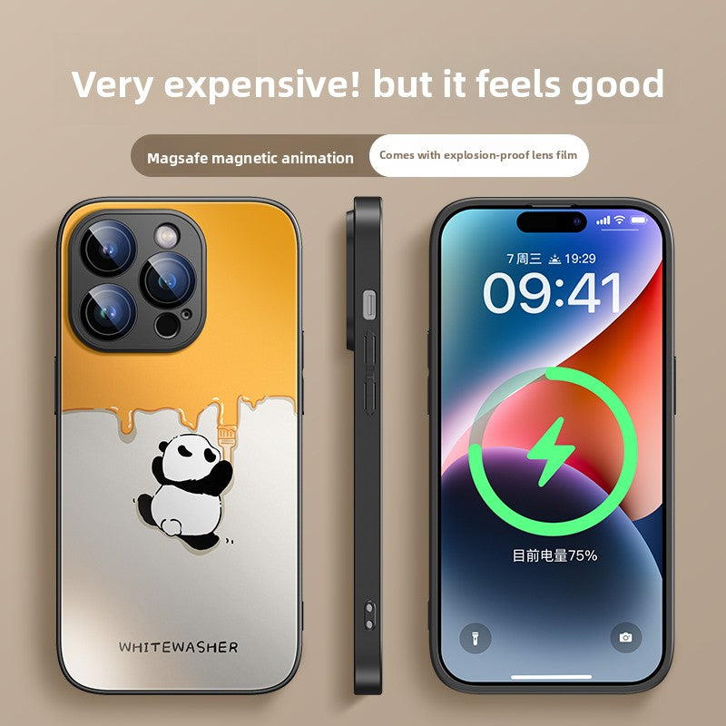 Voltique Hub Panda Series Magnetic Case: Cute MagSafe-Compatible Design for iPhone 14-16 | Wireless Charging & Protective