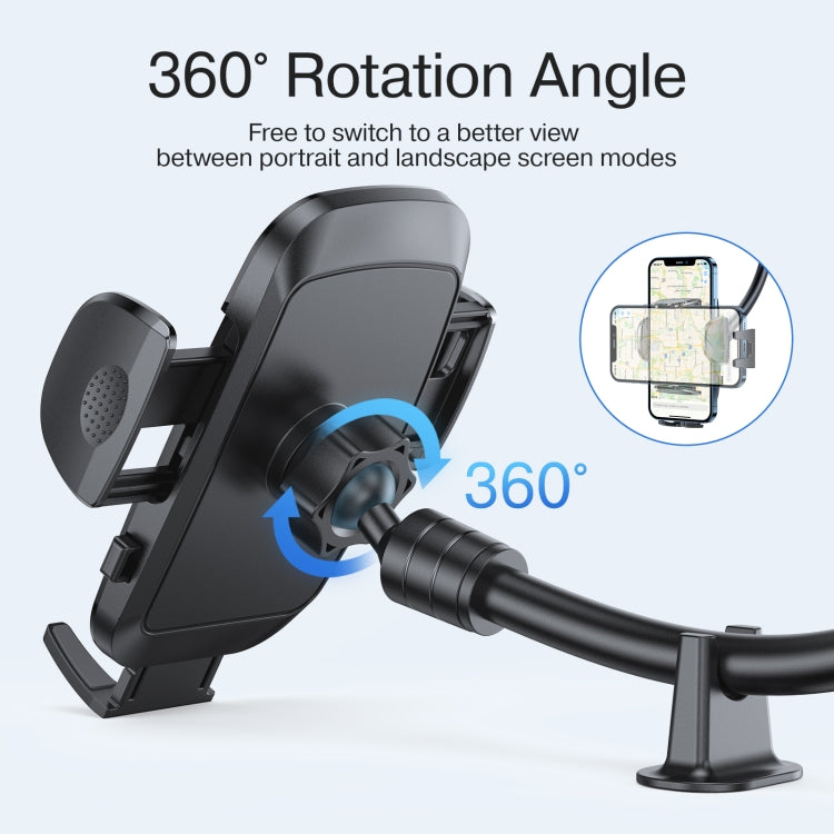 Auto-Lock Car Phone Holder | One-Handed Operation, 360° Rotation, Anti-Shake | JOYROOM JR-ZS259