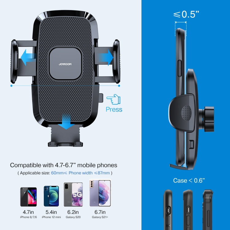 Auto-Lock Car Phone Holder | One-Handed Operation, 360° Rotation, Anti-Shake | JOYROOM JR-ZS259