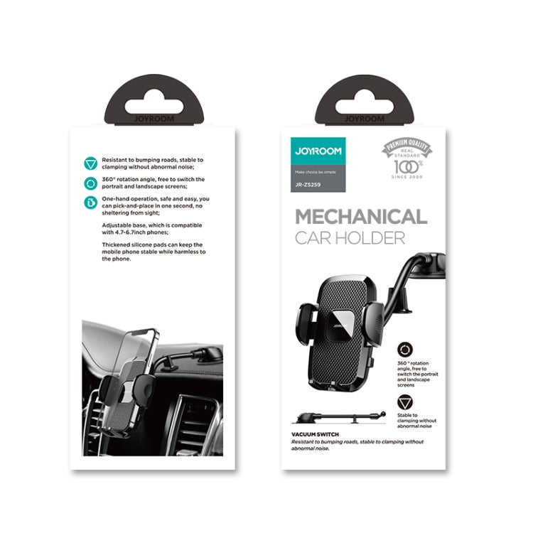 Auto-Lock Car Phone Holder | One-Handed Operation, 360° Rotation, Anti-Shake | JOYROOM JR-ZS259