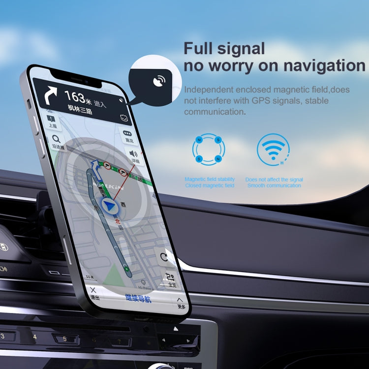 Magnetic Car Phone Mount with 360° Rotation | Secure, One-Handed Vent Clip for iPhone & Android | NILLKIN MagRoad Lite