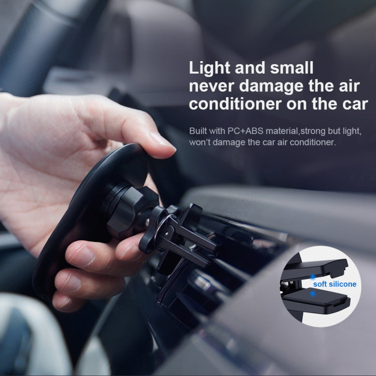 Magnetic Car Phone Mount with 360° Rotation | Secure, One-Handed Vent Clip for iPhone & Android | NILLKIN MagRoad Lite