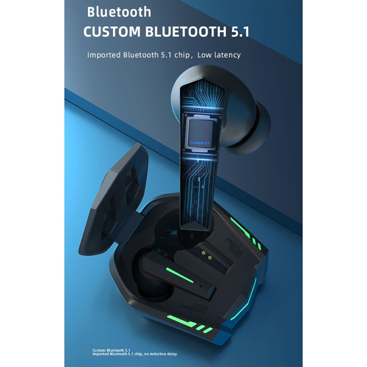 Gaming Earbuds with RGB Lights & Low Latency Mode | 20H Playtime, Bluetooth 5.1 | Lenovo XT80