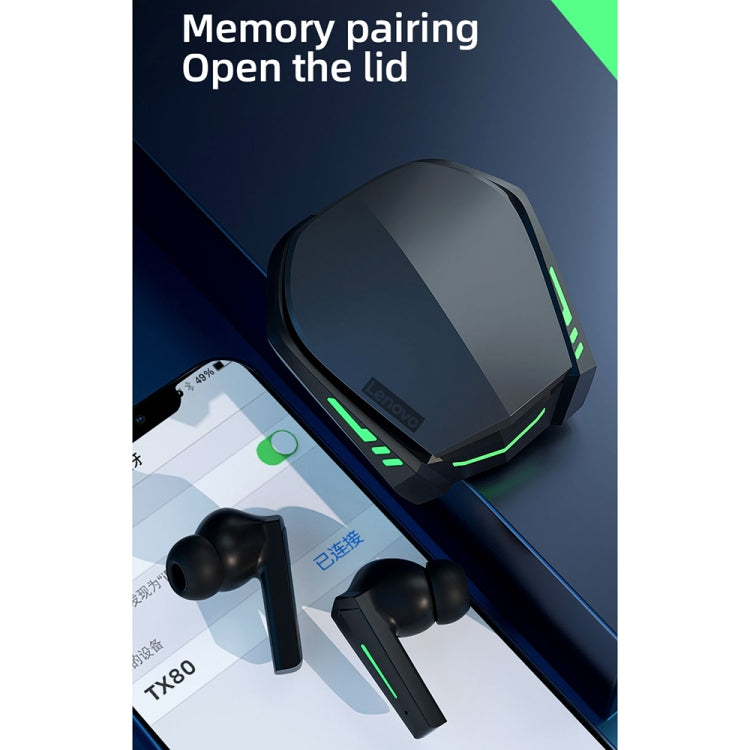 Gaming Earbuds with RGB Lights & Low Latency Mode | 20H Playtime, Bluetooth 5.1 | Lenovo XT80
