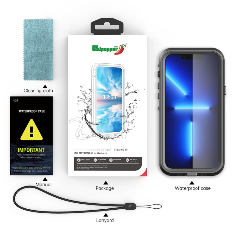 Waterproof Case for iPhone [Model] with MagSafe | 2m Drop Protection, Full MagSafe Compatibility | Voltique Shield