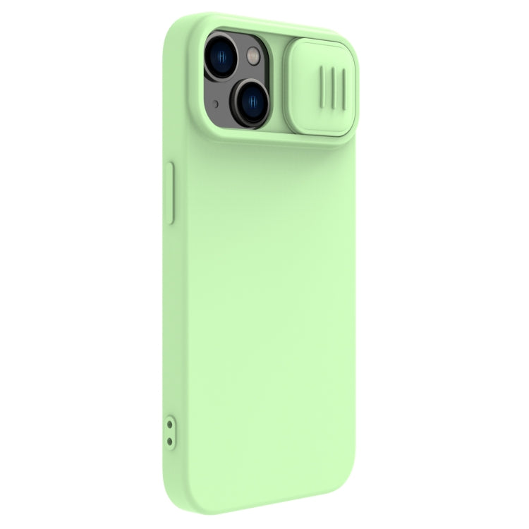 NILLKIN CamShield MagSafe Compatible iPhone 14 Case with Slide Lens Cover | Liquid Silicone, Full Protection, Anti-Scratch