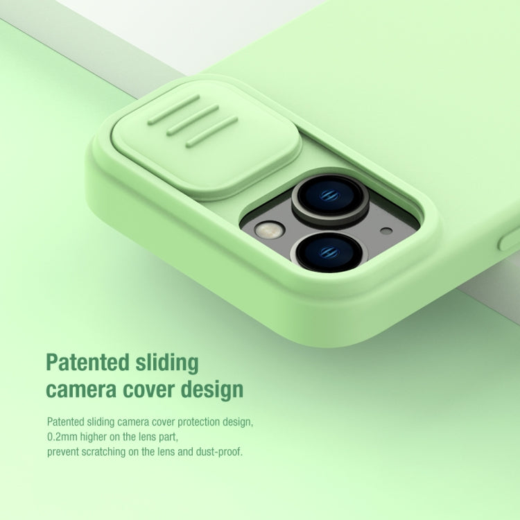 NILLKIN CamShield MagSafe Compatible iPhone 14 Case with Slide Lens Cover | Liquid Silicone, Full Protection, Anti-Scratch
