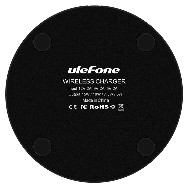Ulefone UF005 Round Wireless Charger Pad | Qi-Certified Fast Charging with Type-C Cable