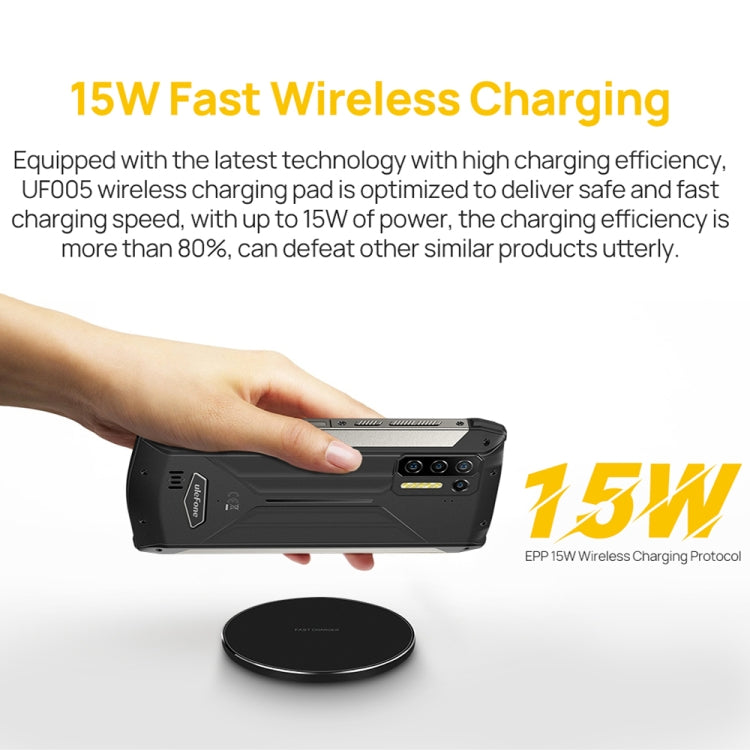 Ulefone UF005 Round Wireless Charger Pad | Qi-Certified Fast Charging with Type-C Cable