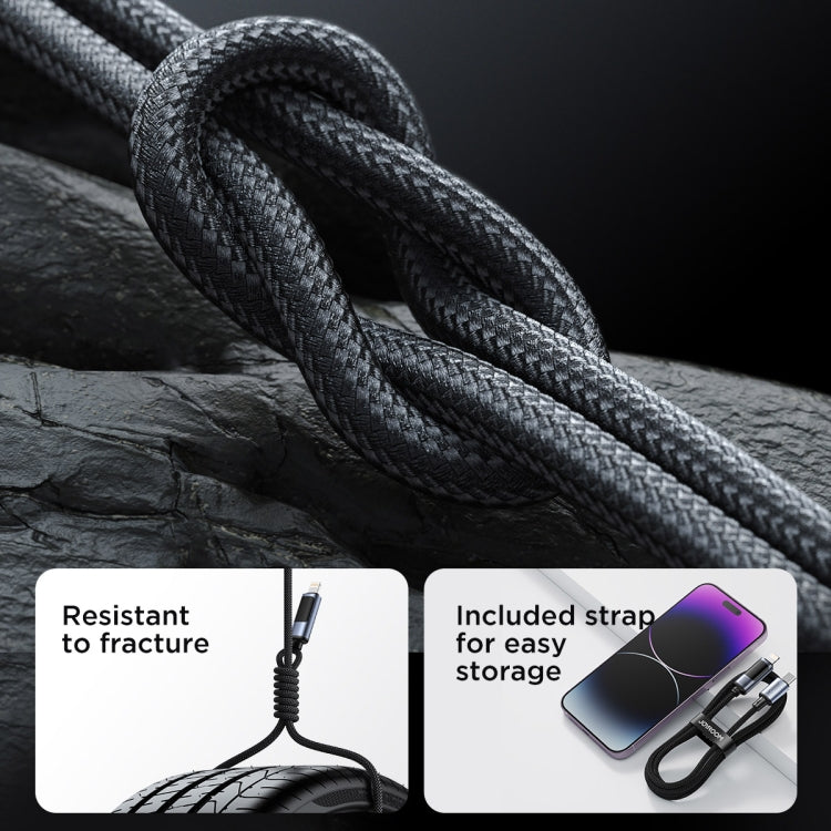 USB-C Fast Charging Cable with Digital Display | 20W PD Compatible for iPhone, Nylon Braided | JOYROOM S-CL020A16