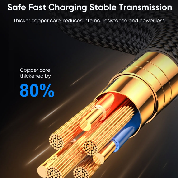 USB-C Fast Charging Cable with Digital Display | 20W PD Compatible for iPhone, Nylon Braided | JOYROOM S-CL020A16