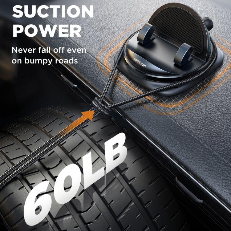 360° Rotatable Car Phone Holder | Super Strong Nano-Gel Suction, One-Hand Operation | JOYROOM JR-ZS354