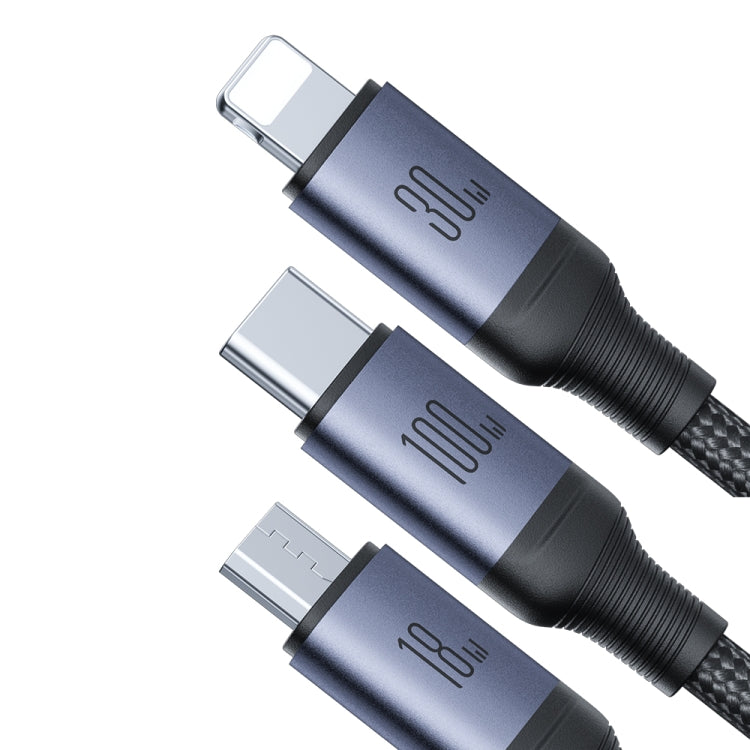 3-in-2 Universal Fast Charging Cable | USB-C, Lightning, Micro USB | with Charging Indicator | JOYROOM A21