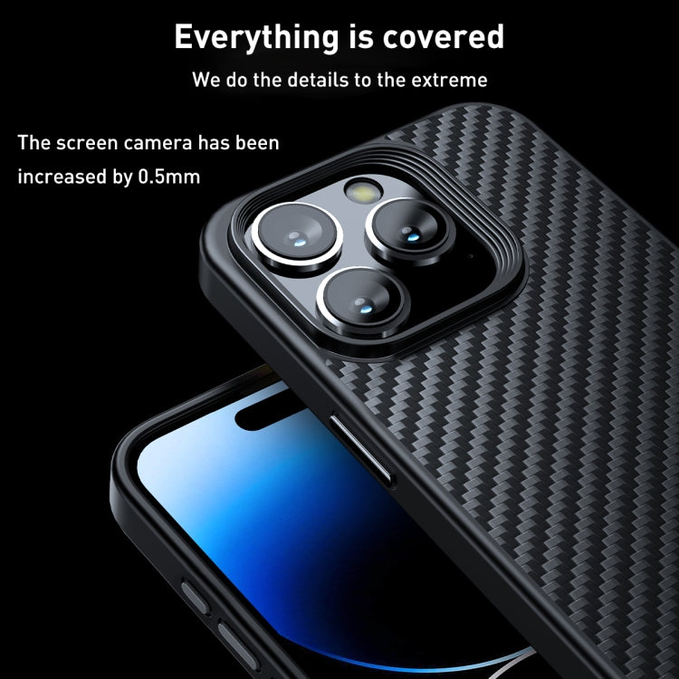 WLONS for iPhone 15 Pro – MagSafe Kevlar Carbon Fibre Case | Slim Armor Shell with Corner Airbag Technology