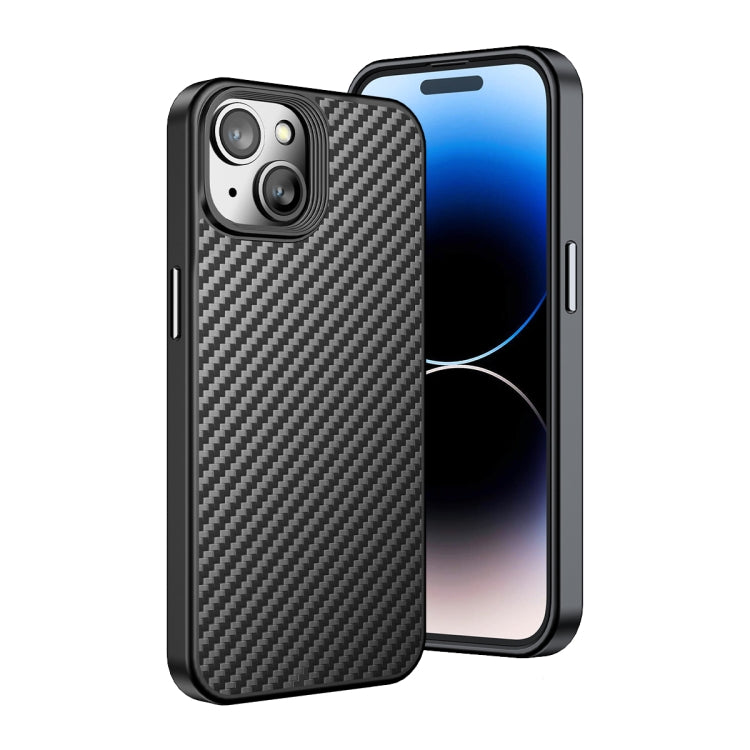 WLONS for iPhone 15 Pro – MagSafe Kevlar Carbon Fibre Case | Slim Armor Shell with Corner Airbag Technology