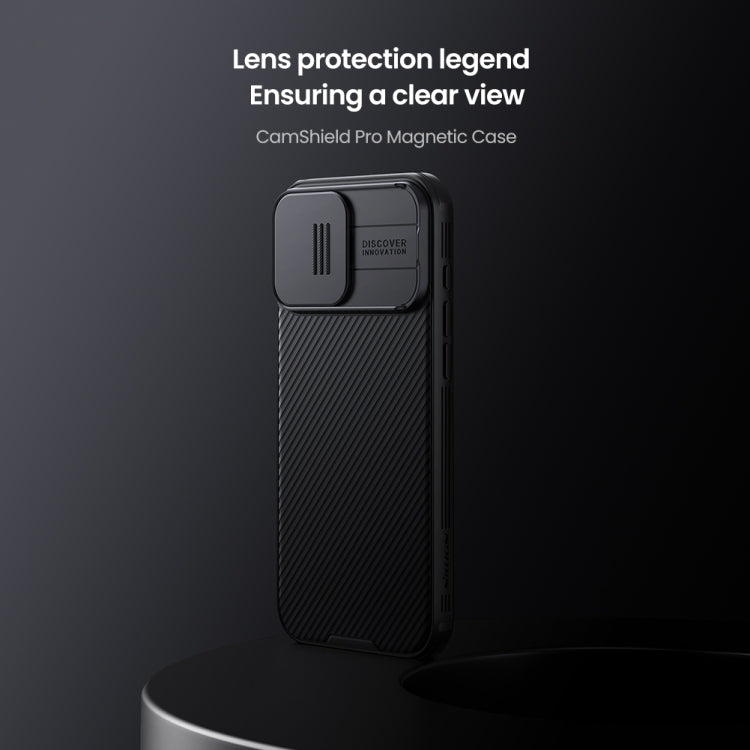 NILLKIN CamShield MagSafe Compatible Liquid Silicone Case for iPhone 15 series and iPhone 16 series with Slide Lens Cover | Full Protection Anti-Scratch Phone Case