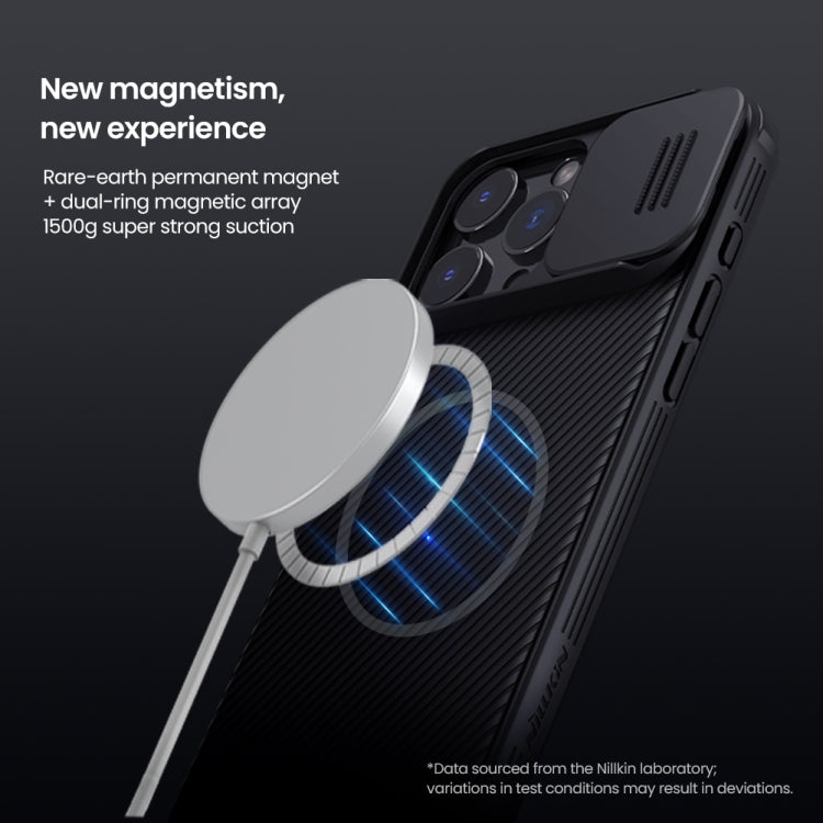 NILLKIN CamShield MagSafe Compatible Liquid Silicone Case for iPhone 15 series and iPhone 16 series with Slide Lens Cover | Full Protection Anti-Scratch Phone Case