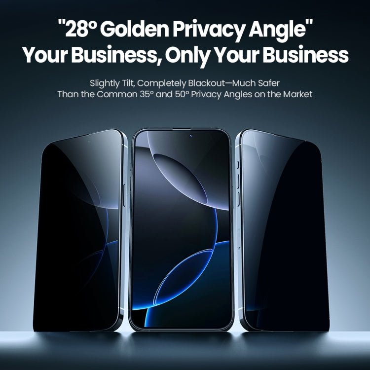 NILLKIN Guardian for iPhone 15 series and iPhone 16 series. Privacy Tempered Glass Screen Protector, 9H Hardness, Anti-Spy, Anti-Scratch, Full Coverage HD Clear