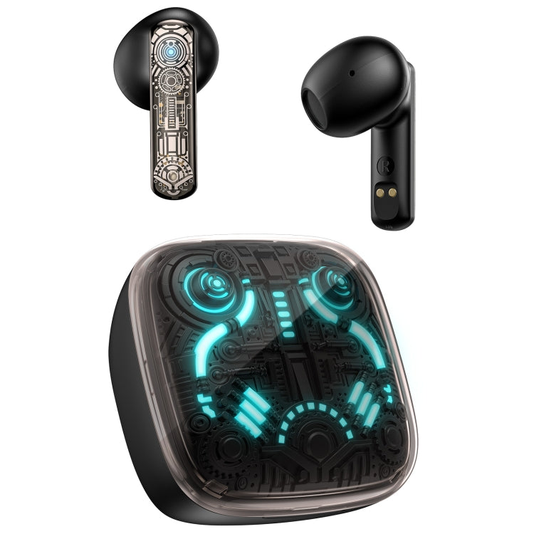 ONIKUMA T1 TWS gaming earbuds in charging case, black edition