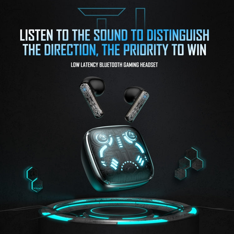 Low Latency Gaming Earbuds with 45ms Mode | 28H Playtime, ENC Mic, Bluetooth 5.3 | ONIKUMA T1 TWS