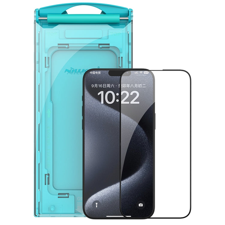 NILLKIN Chang Series Tempered Glass Screen Protector for iPhone 15/15 Plus/15 Pro max | 9H Hardness, HD Clear, Bubble-Free Installation