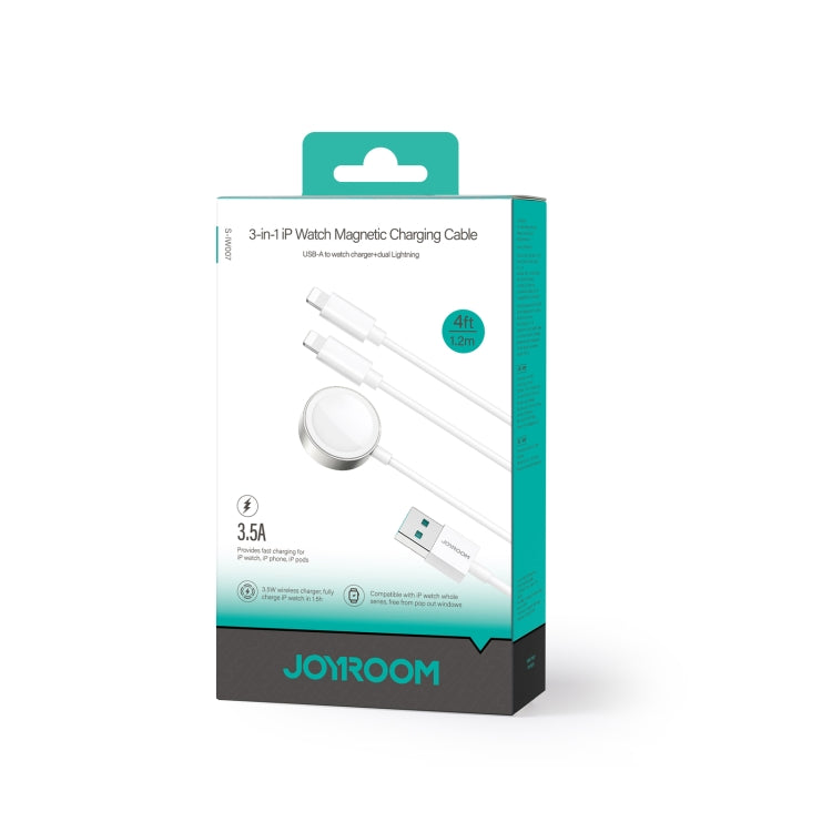 JOYROOM S-IW007 3-in-1 Charging Cable | Magnetic Watch Charger for Apple Watch, iPhone
