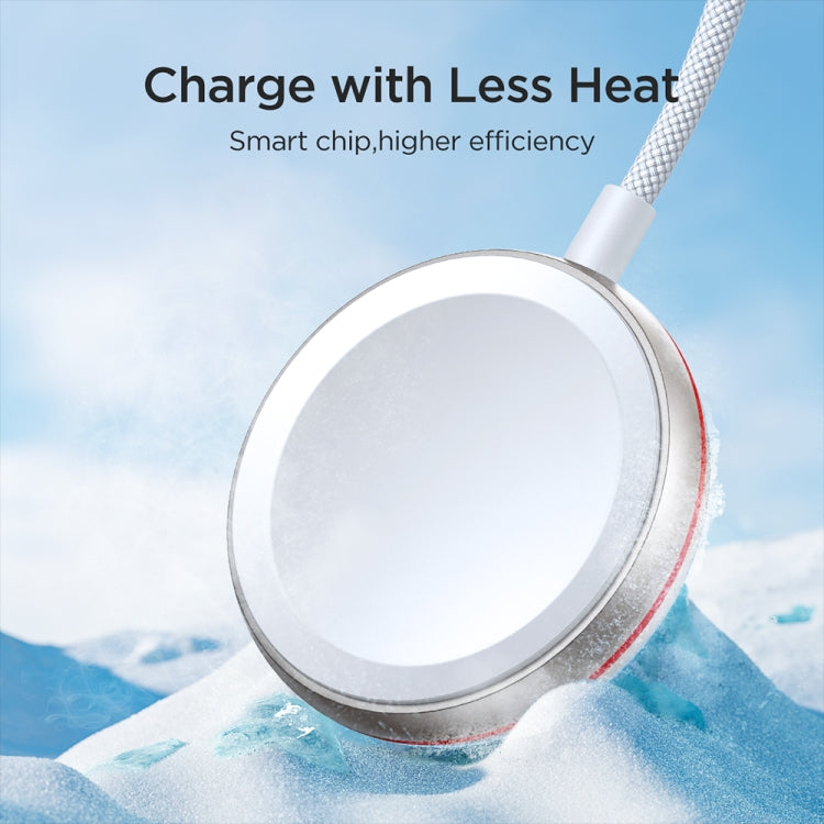 2-in-1 Magnetic Apple Watch Charger & 30W USB-C Cable | 3200GS Magnet, 1.5m Nylon | Joyroom S-IW012