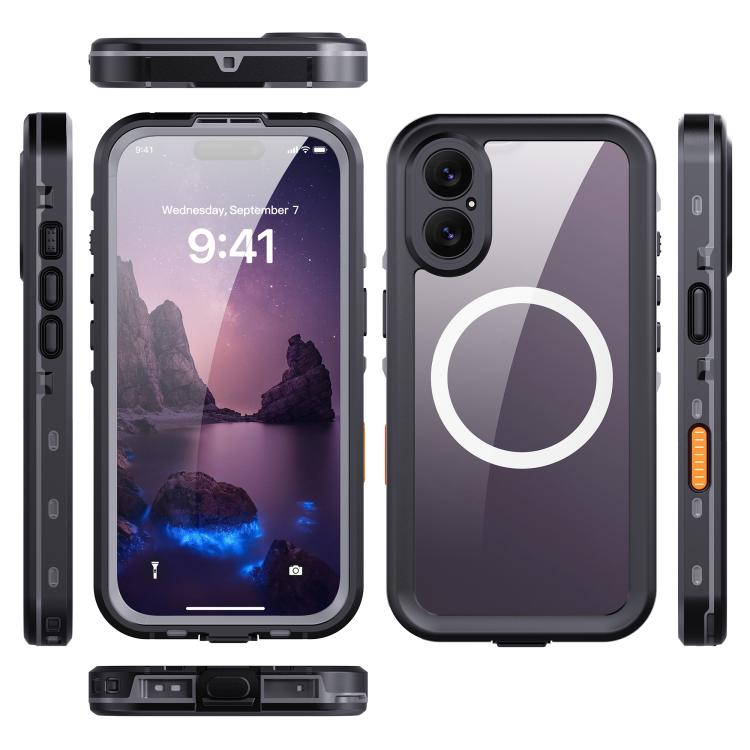 RedPepper Transparent Dot Phone Case [IP68 Waterproof] | Triple-Proof MagSafe Compatible Cover