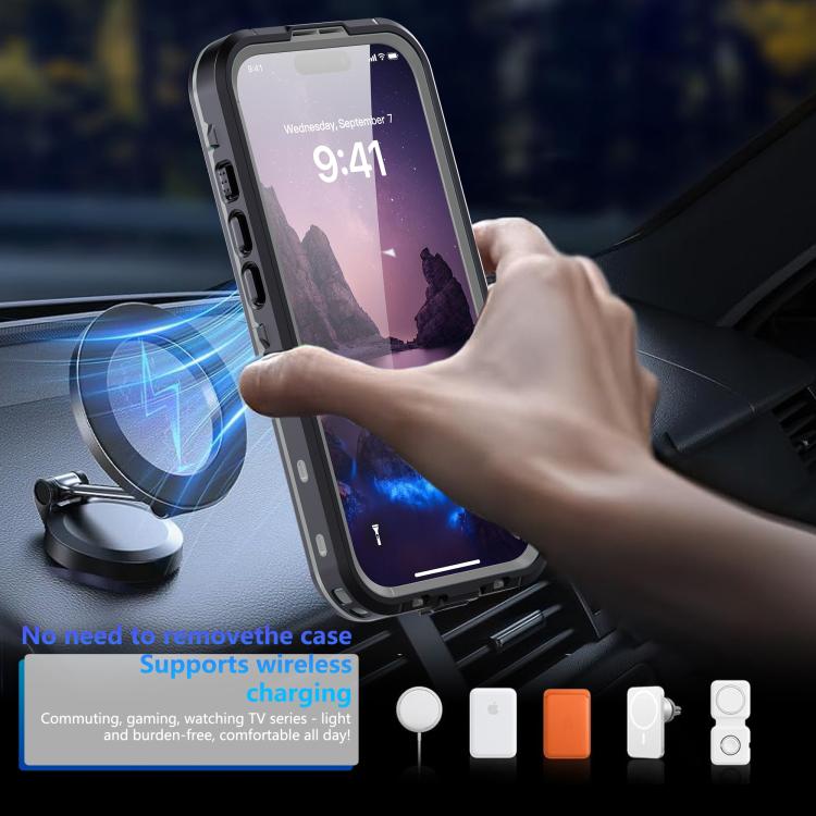 RedPepper Transparent Dot Phone Case [IP68 Waterproof] | Triple-Proof MagSafe Compatible Cover