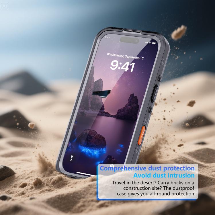 RedPepper Transparent Dot Phone Case [IP68 Waterproof] | Triple-Proof MagSafe Compatible Cover