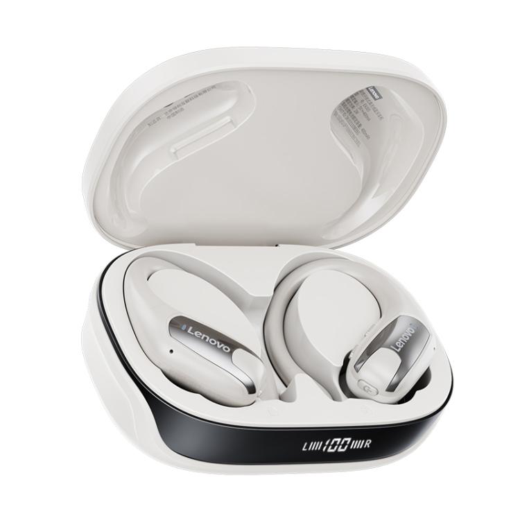 Wireless Earbuds with Digital Display & Ear-Hook | 30H Playtime, IPX5, Bluetooth 5.4 | Lenovo EA305