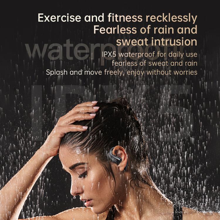 Wireless Earbuds with Digital Display & Ear-Hook | 30H Playtime, IPX5, Bluetooth 5.4 | Lenovo EA305