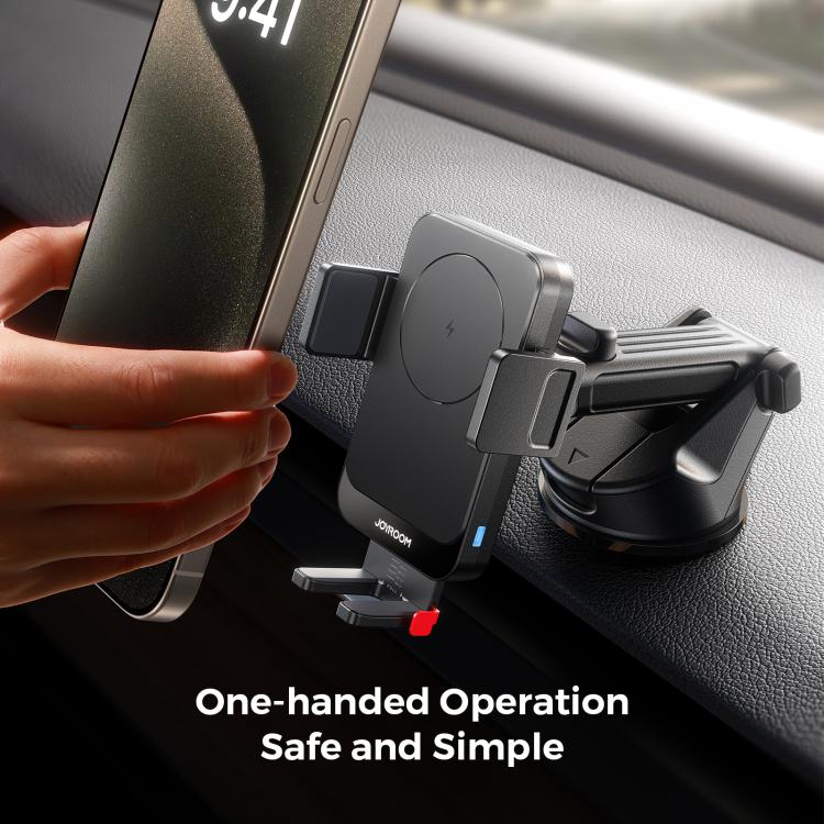 Wireless Car Charger Holder with Auto Clamping | Qi Fast Charging, 360° Rotation | JOYROOM JR-ZS241S