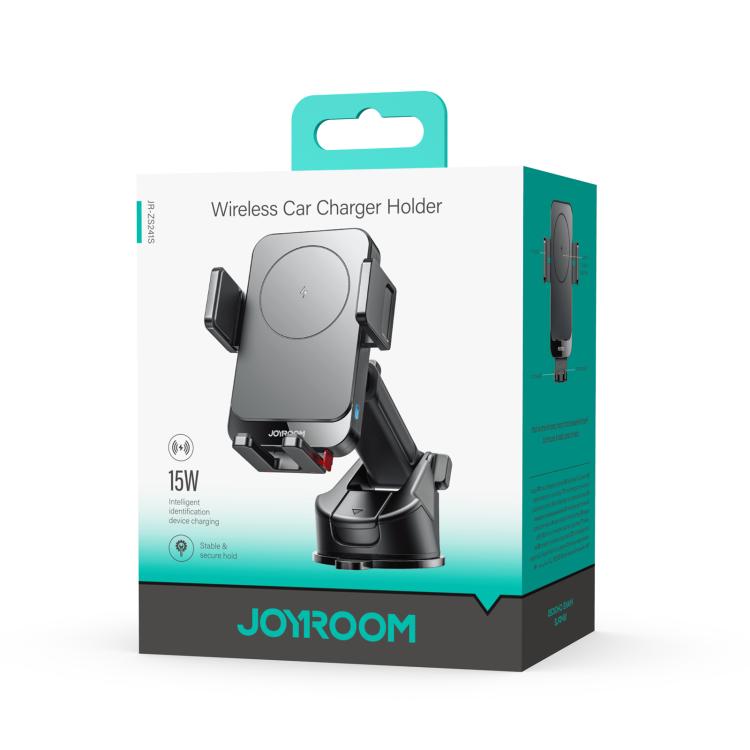 Wireless Car Charger Holder with Auto Clamping | Qi Fast Charging, 360° Rotation | JOYROOM JR-ZS241S