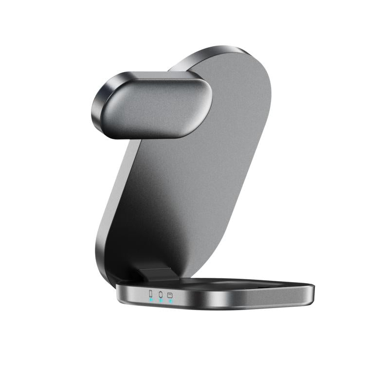 Qi2 Magnetic 3-in-1 Wireless Charging Stand | 15W Fast Charging for iPhone, Apple Watch, AirPods | Foldable Travel Design