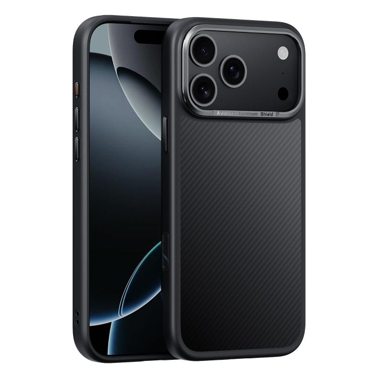 Voltique Hub Carbon Fibre Case for iPhone 17 Series | Compatible with 17, 17 Plus, 17 Pro, 17 Pro Max | MagSafe, Military-Grade