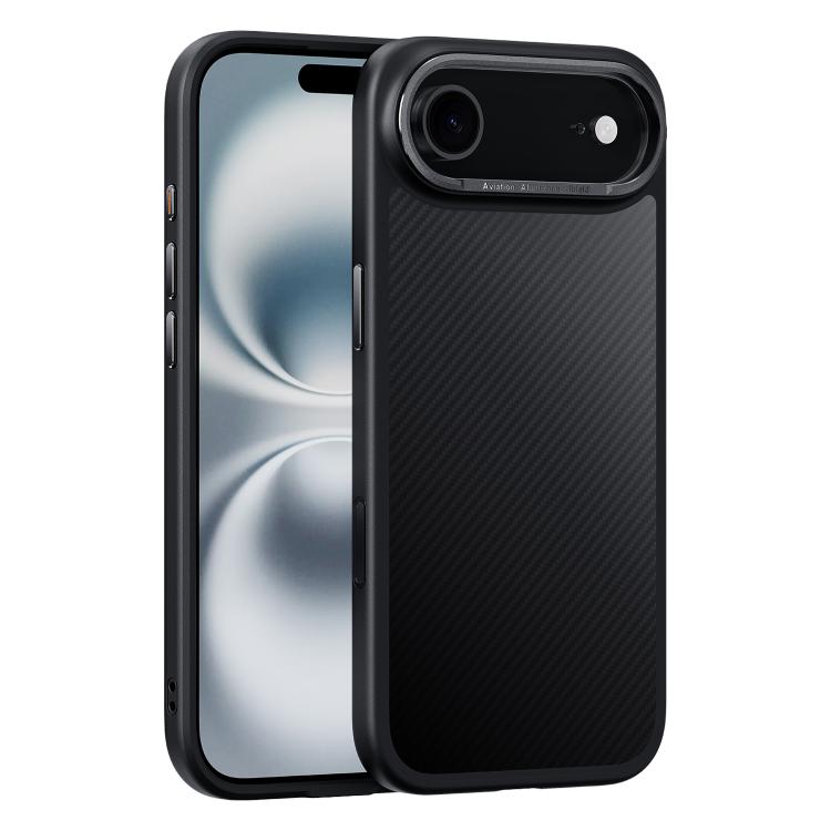 Voltique Hub Carbon Fibre Case for iPhone 17 Series | Compatible with 17, 17 Plus, 17 Pro, 17 Pro Max | MagSafe, Military-Grade