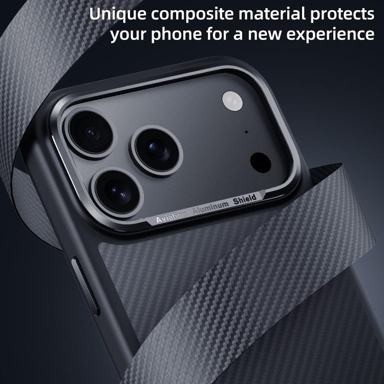 Voltique Hub Carbon Fibre Case for iPhone 17 Series | Compatible with 17, 17 Plus, 17 Pro, 17 Pro Max | MagSafe, Military-Grade