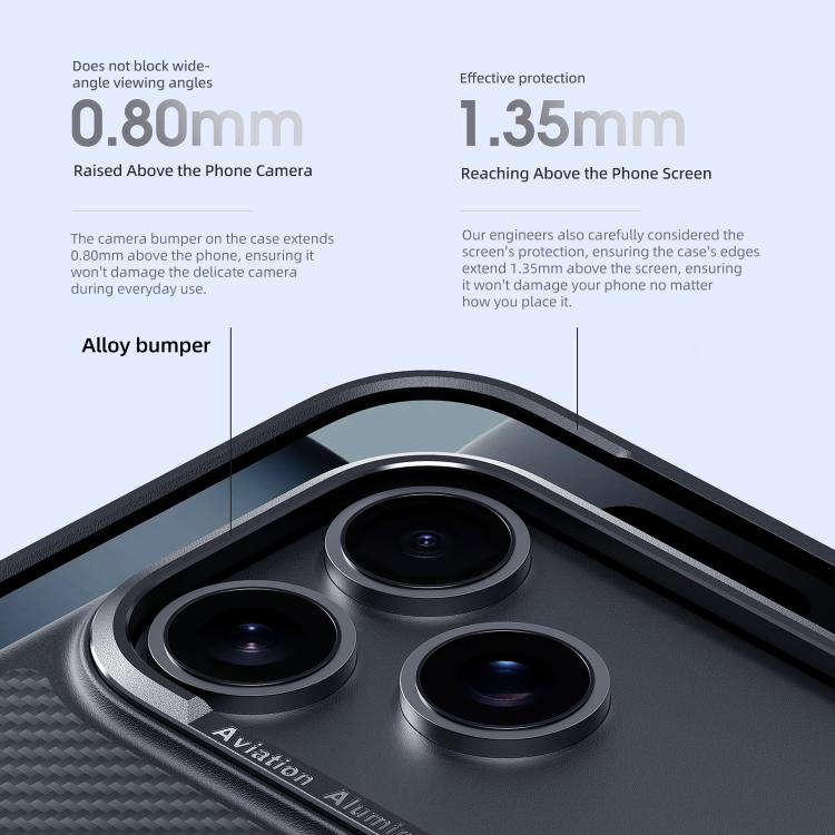 Voltique Hub Carbon Fibre Case for iPhone 17 Series | Compatible with 17, 17 Plus, 17 Pro, 17 Pro Max | MagSafe, Military-Grade