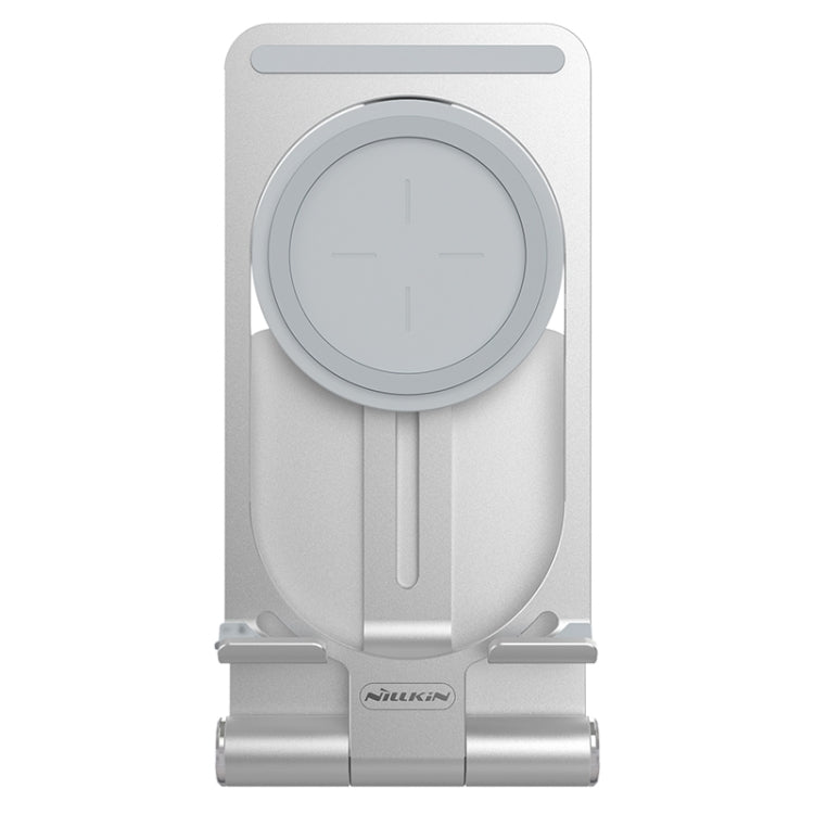 NILLKIN 2-in-1 PowerHold Mini Wireless Charger Stand | Foldable & Detachable Holder for iPhone & Android