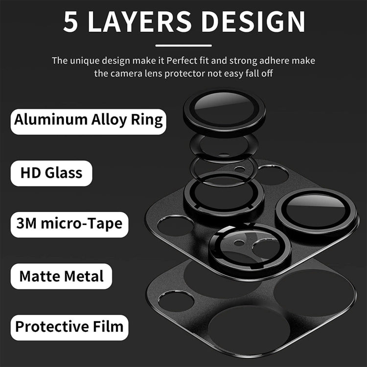 iPhone 16/16 Pro max Camera Lens Protector [2-Pack] - Anti-Scratch & Anti-Glare Tempered Glass with Aluminium Frame | ENKAY