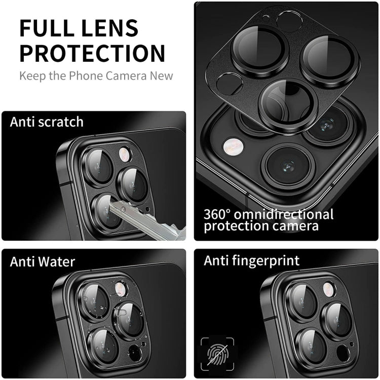 iPhone 16/16 Pro max Camera Lens Protector [2-Pack] - Anti-Scratch & Anti-Glare Tempered Glass with Aluminium Frame | ENKAY