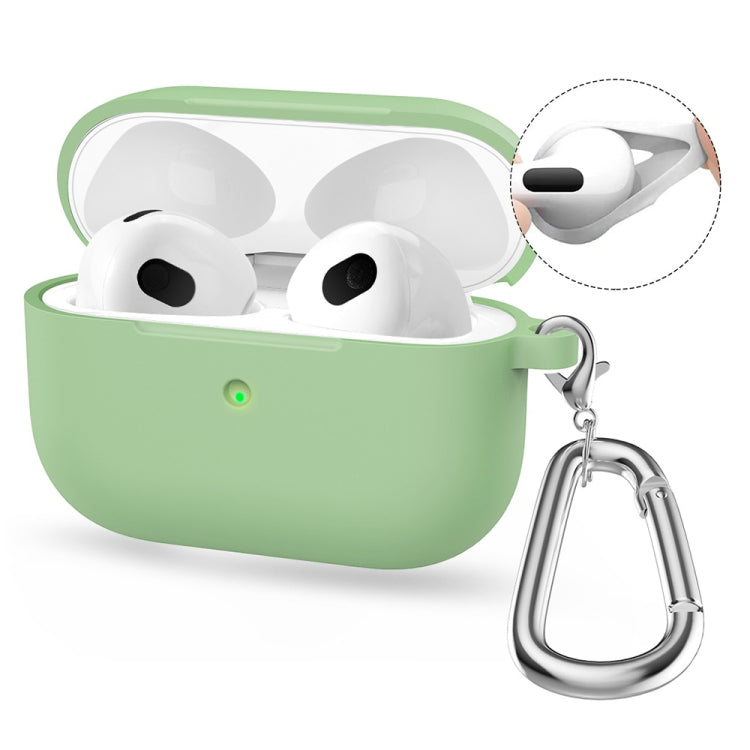 Enkay Hat-Prince Silicone Case for Wireless Earbuds with Carabiner Clip, Anti-Loss Hook & Charging Port